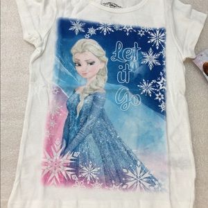 Disney frozen princess Elsa Girls short sleeve